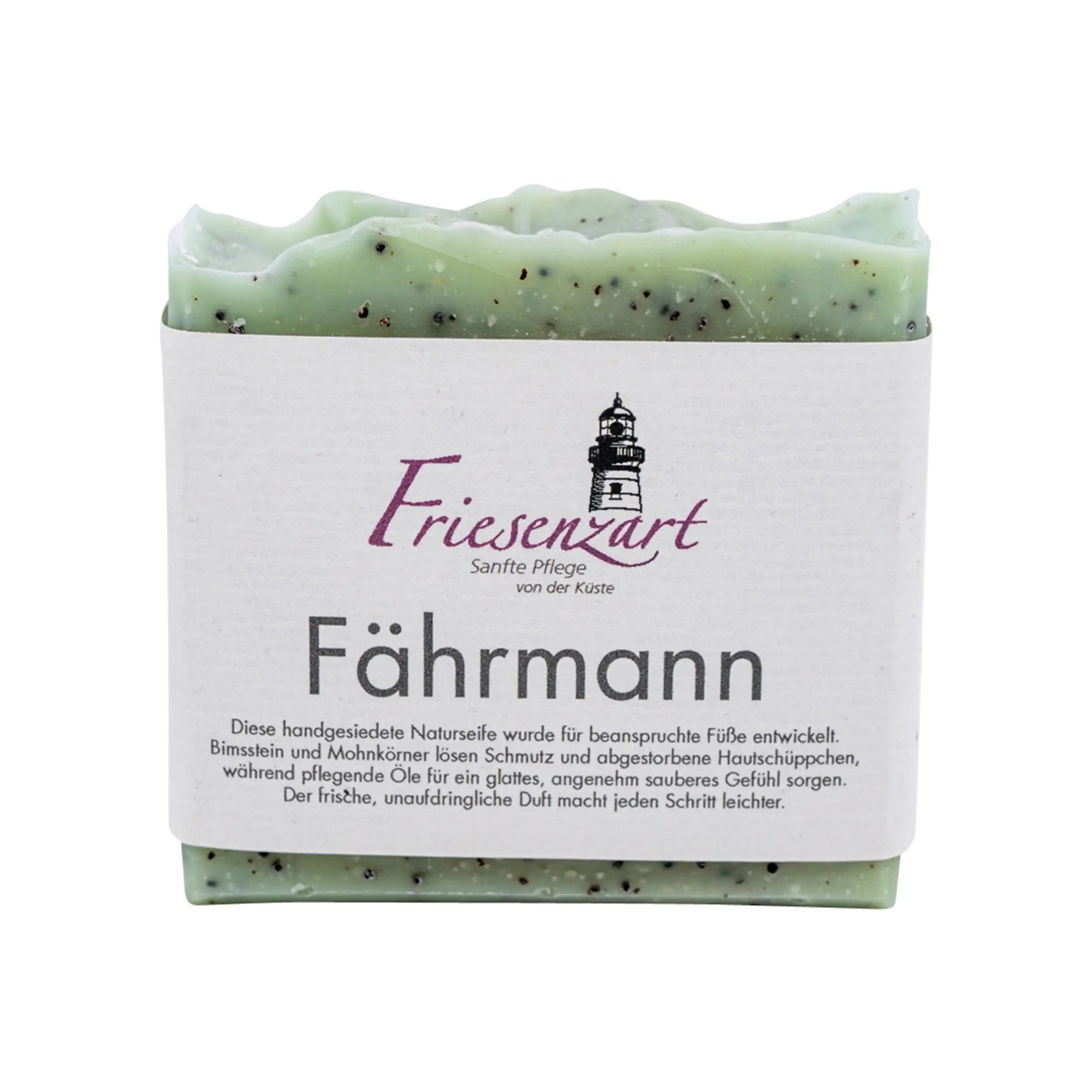 Fährmann – Peelende Fußseife mit Bimsstein &amp; Mohn