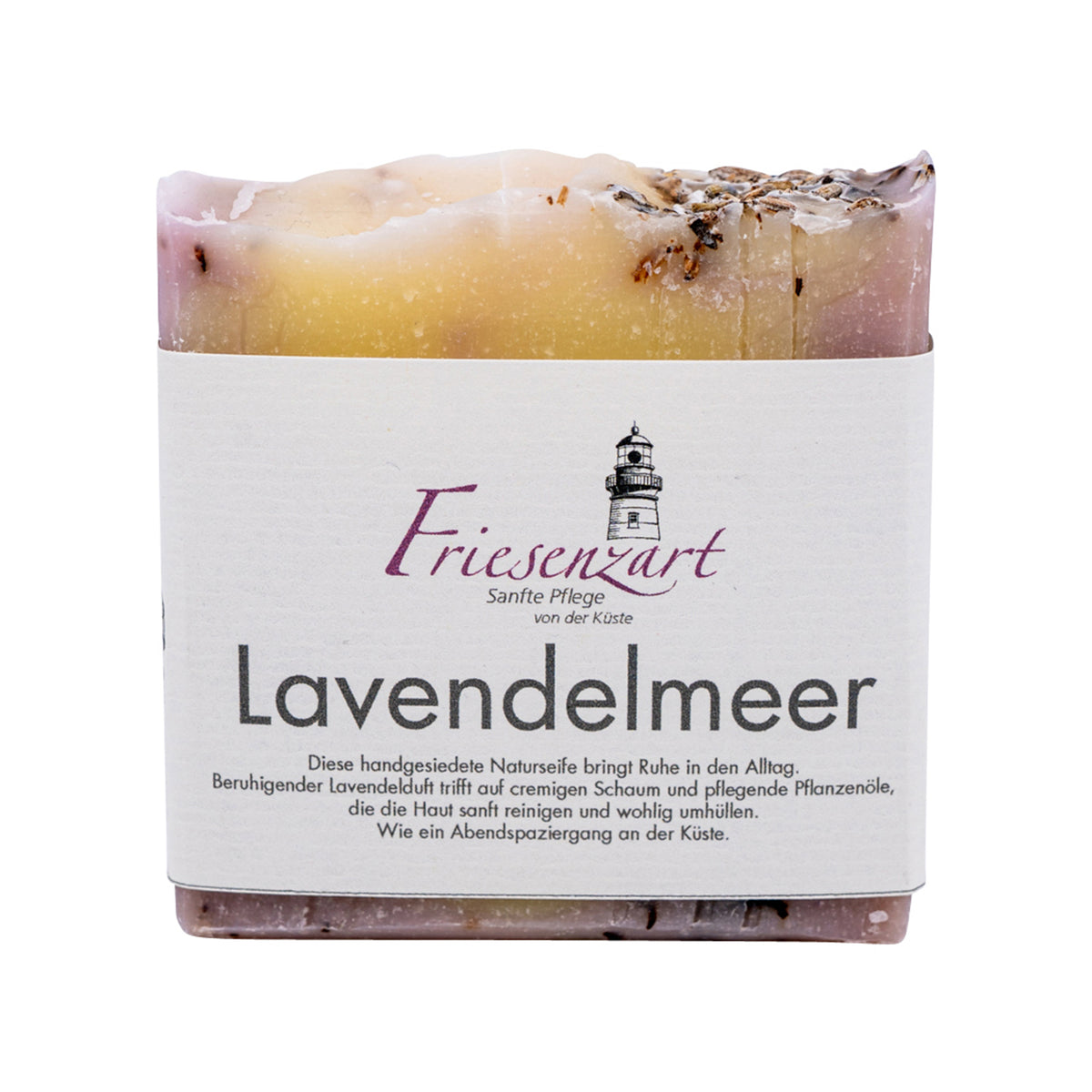 Friesenzart Naturseife Lavendelmeer – Originalproduktbild.