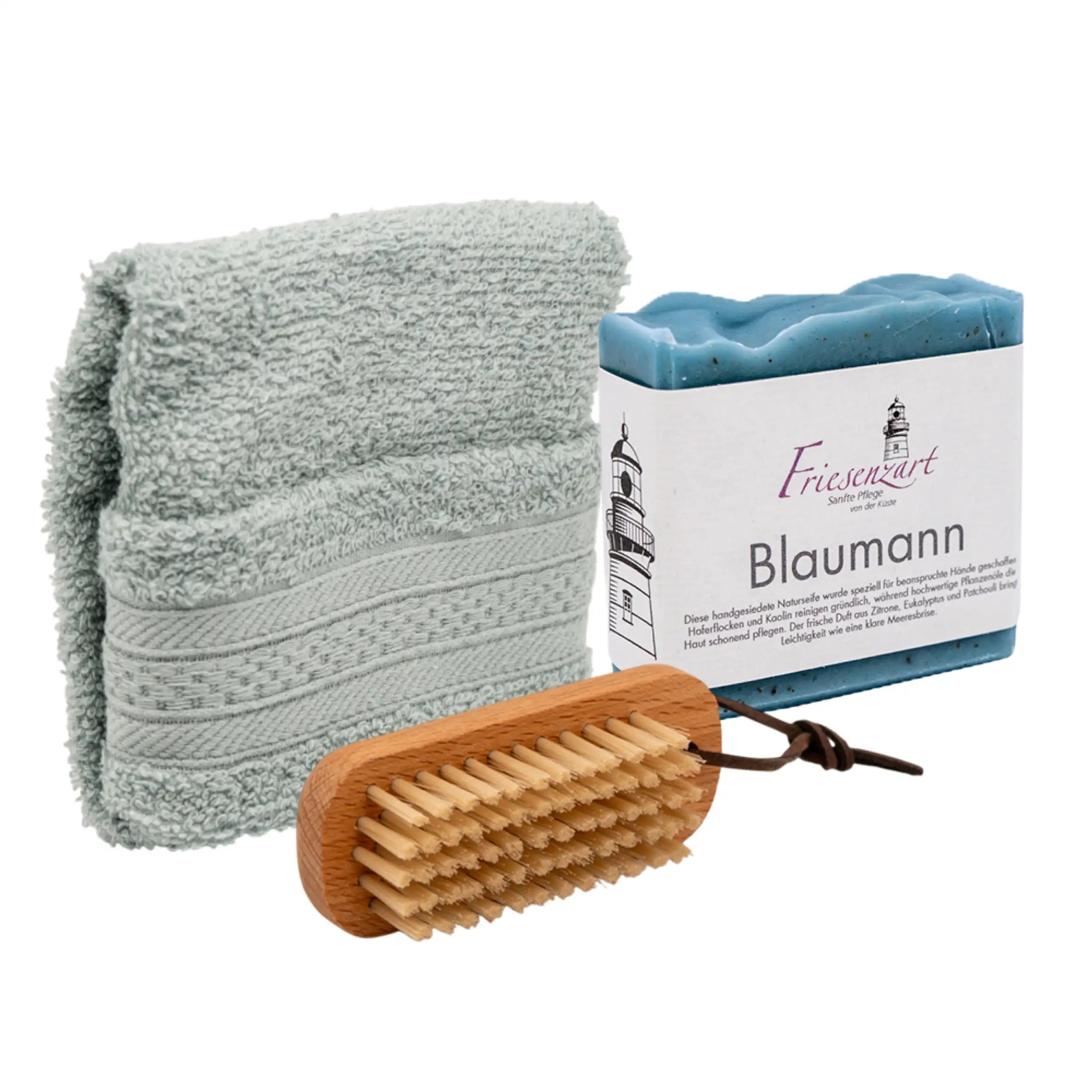 Pflegeset „Blaumann“ – Frische Klarheit für Hände &amp; Sinne