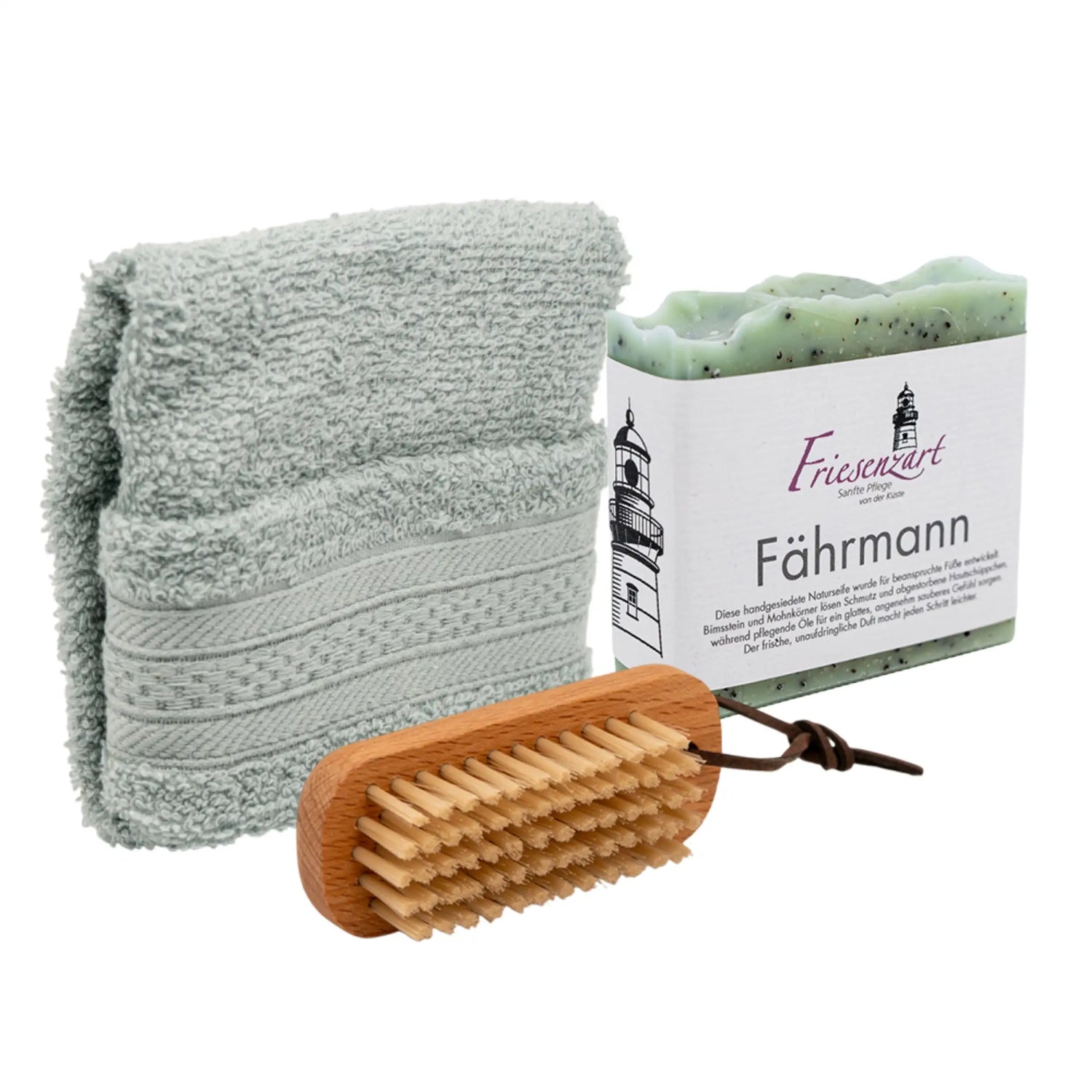 Pflege-Set „Fährmann“ – kräftigende Fußpflege &amp; natürliche Reinigung
