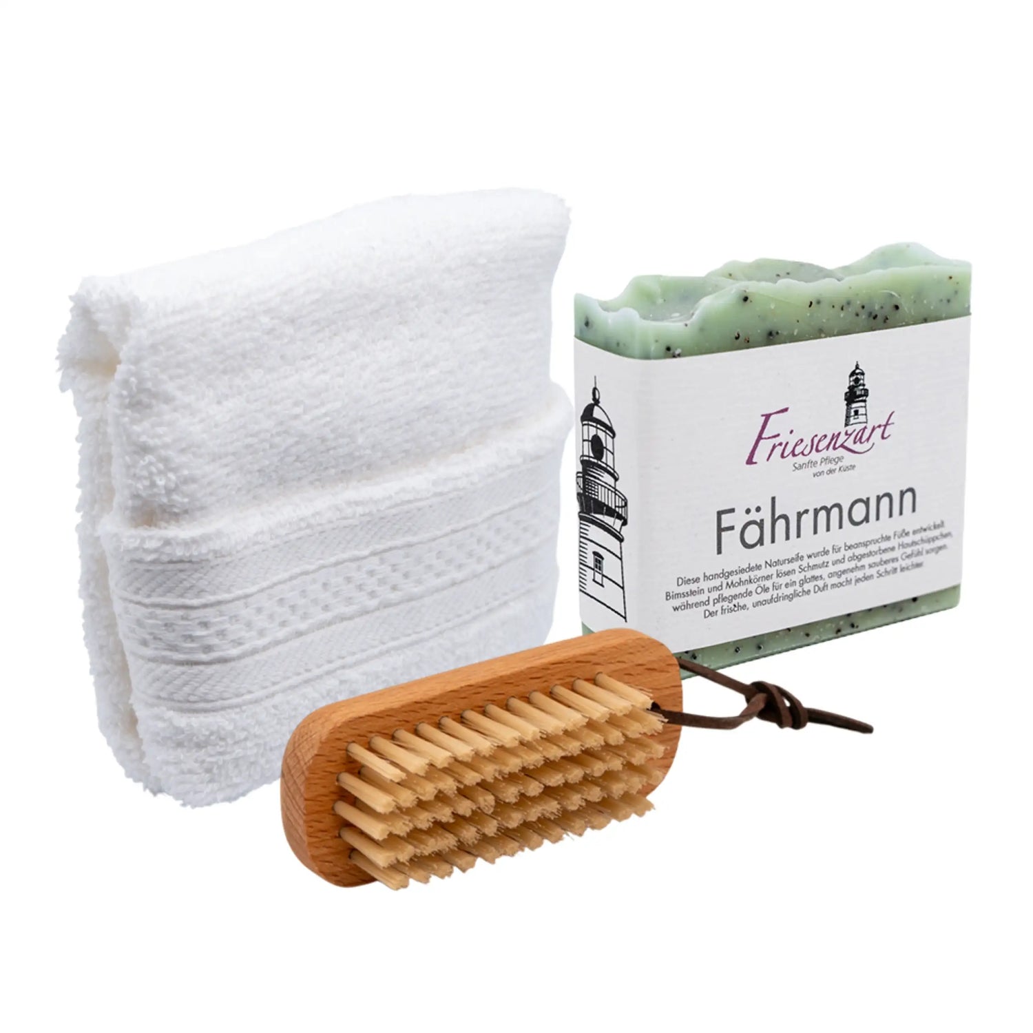 Pflege-Set „Fährmann“ – kräftigende Fußpflege &amp; natürliche Reinigung