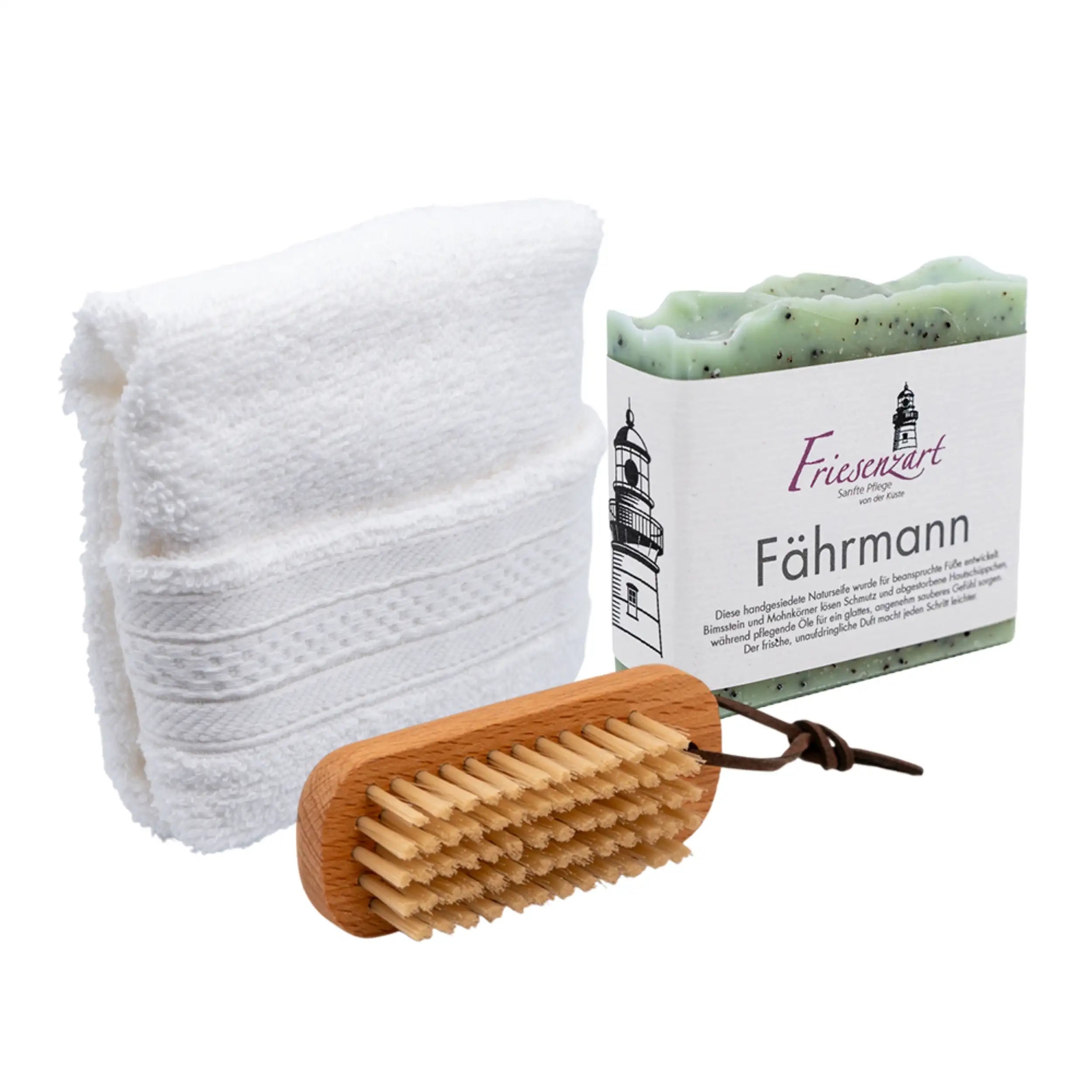 Pflege-Set „Fährmann“ – kräftigende Fußpflege &amp; natürliche Reinigung