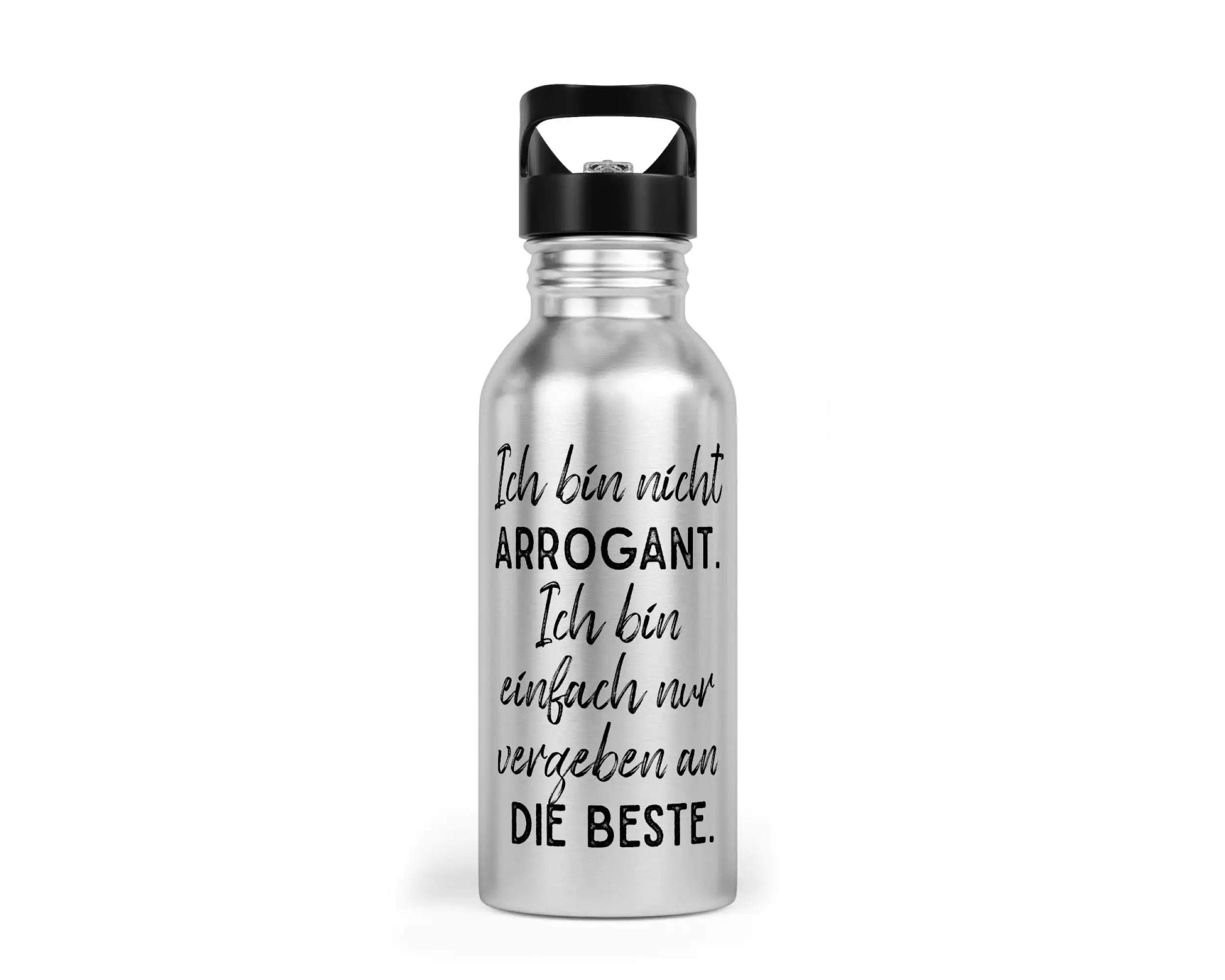 Trinkflasche mit Trinkhalm - Ich bin nicht arrogant. Ich bin einfach nur vergeben an die beste