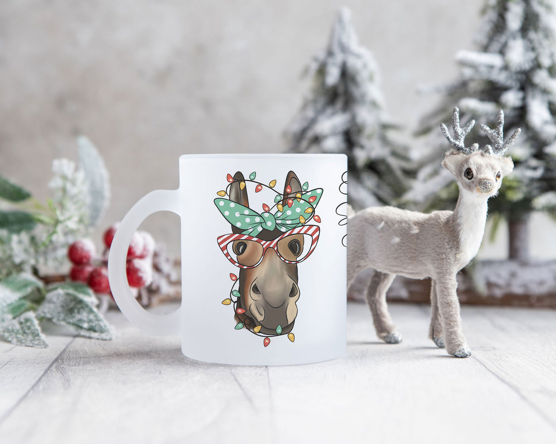 Satinierte Glastasse Ein Glühwein, swei Glüüüühwein, Rei Lühwei