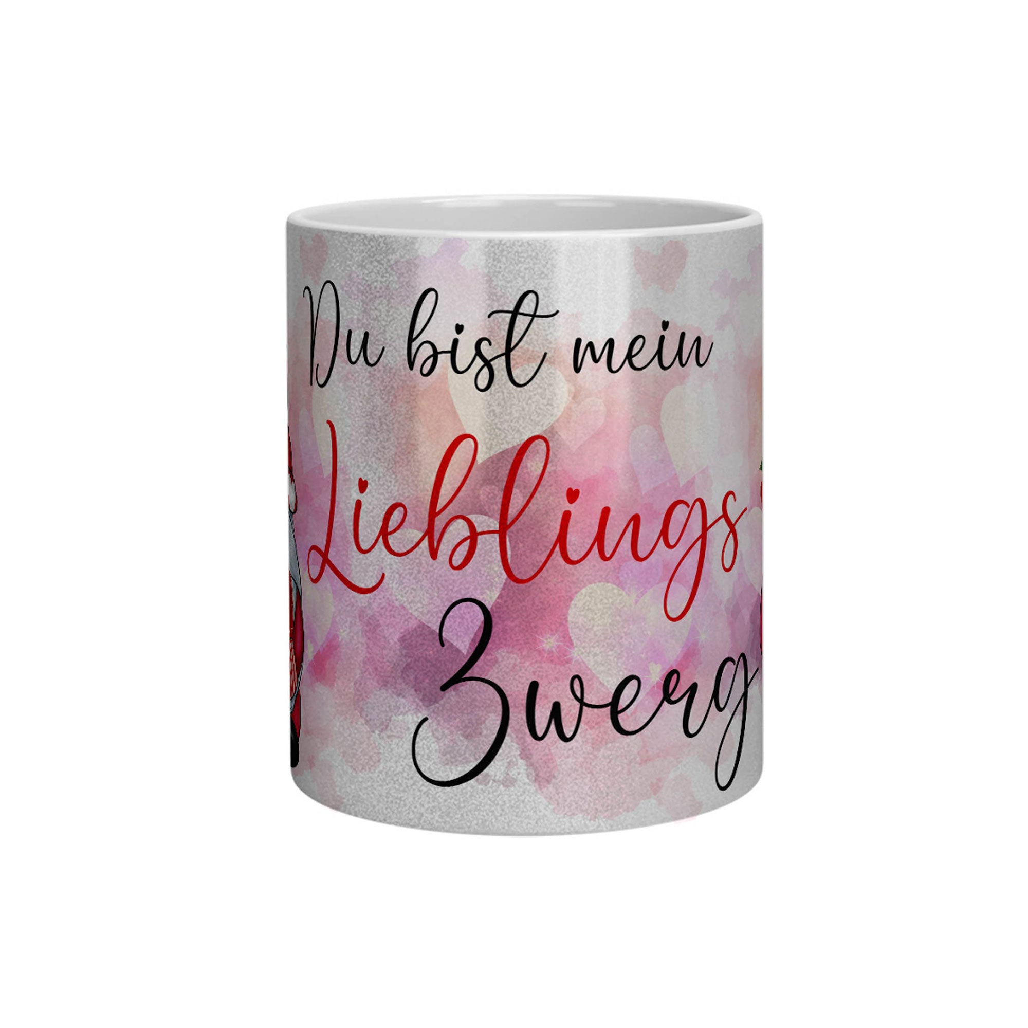 Glitzertasse - Du bist mein Lieblings Gnome - Zwergenstick