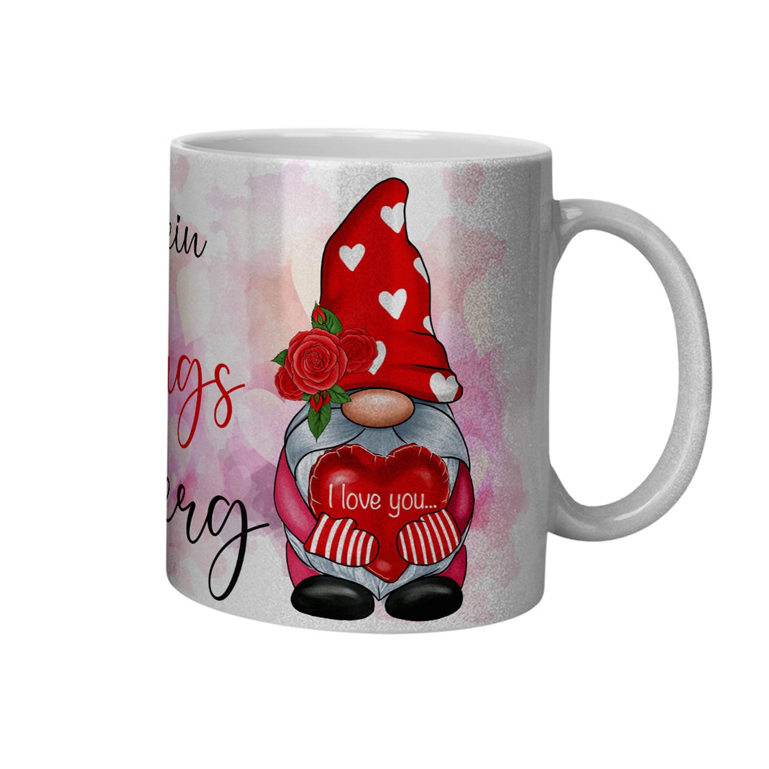 Glitzertasse - Du bist mein Lieblings Gnome - Zwergenstick