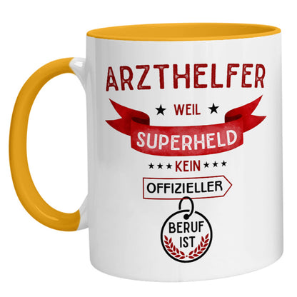 Tasse - Superheld Arzthelfer - Zwergenstick