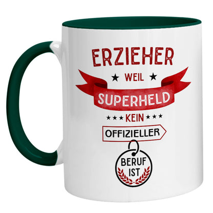 Tasse - Superheld Erzieher - Zwergenstick