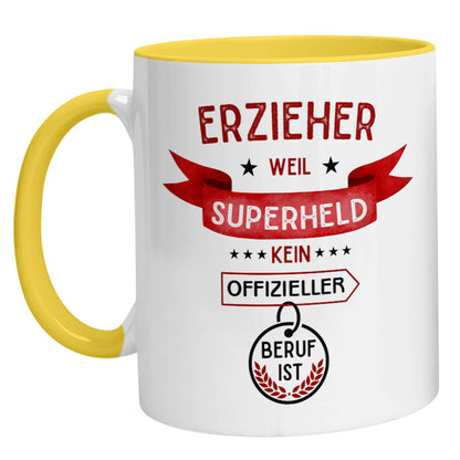 Tasse - Superheld Erzieher - Zwergenstick