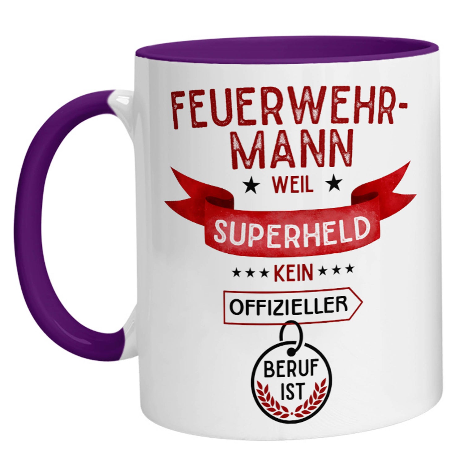 Tasse - Superheld Feuerwehrmann - Zwergenstick