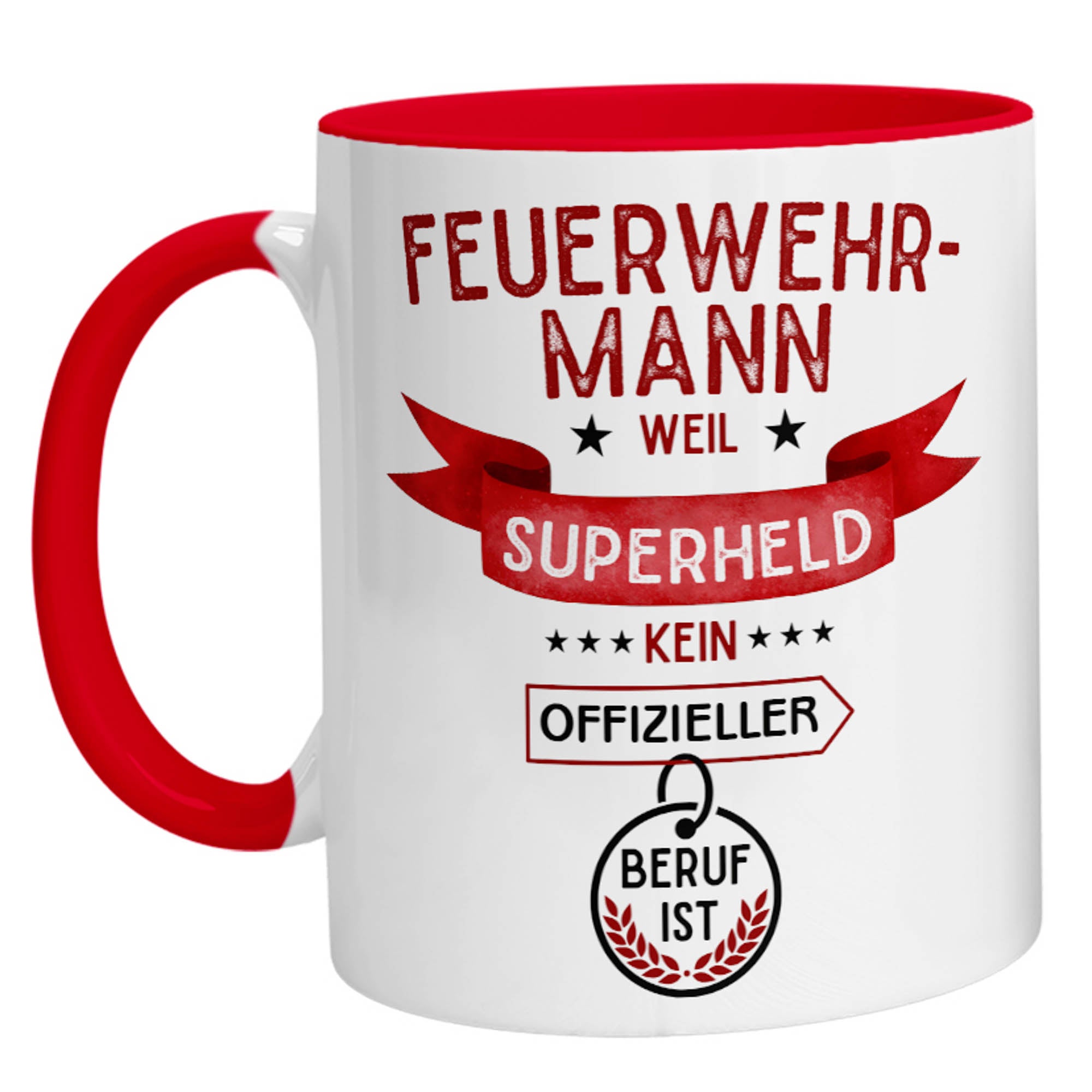 Tasse - Superheld Feuerwehrmann - Zwergenstick