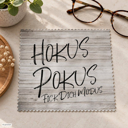 Brillenputztuch - Objektivtuch Hokus Pokus Fick Dich Modus