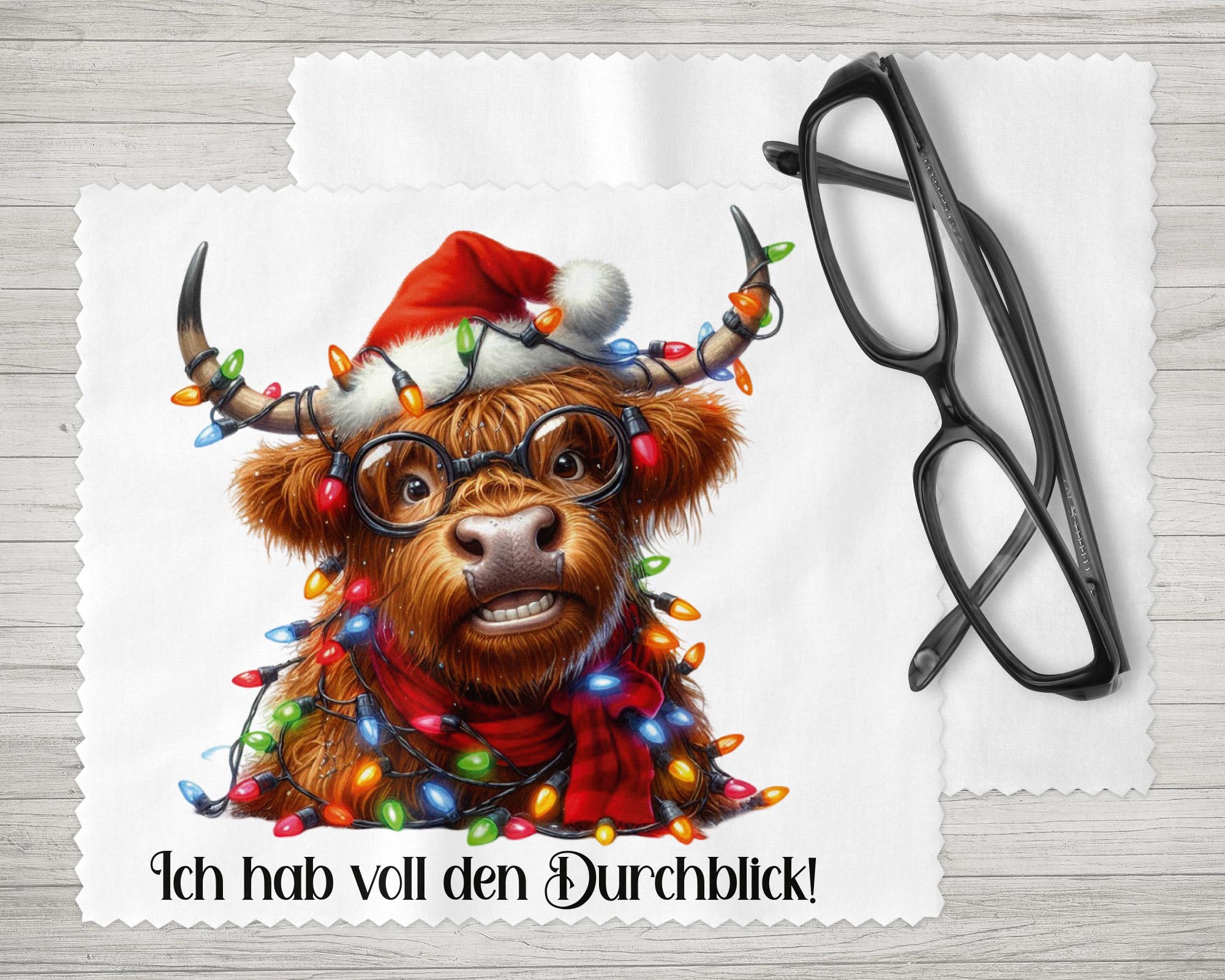 Brillenputztuch - Objektivtuch Ich hab voll den Durchblick - Zwergenstick