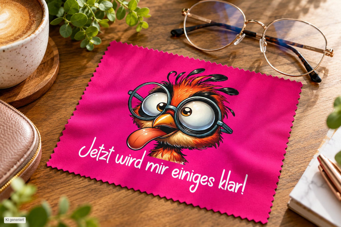 Brillenputztuch - Objektivtuch Jetzt wird mir einiges Klar! Küken