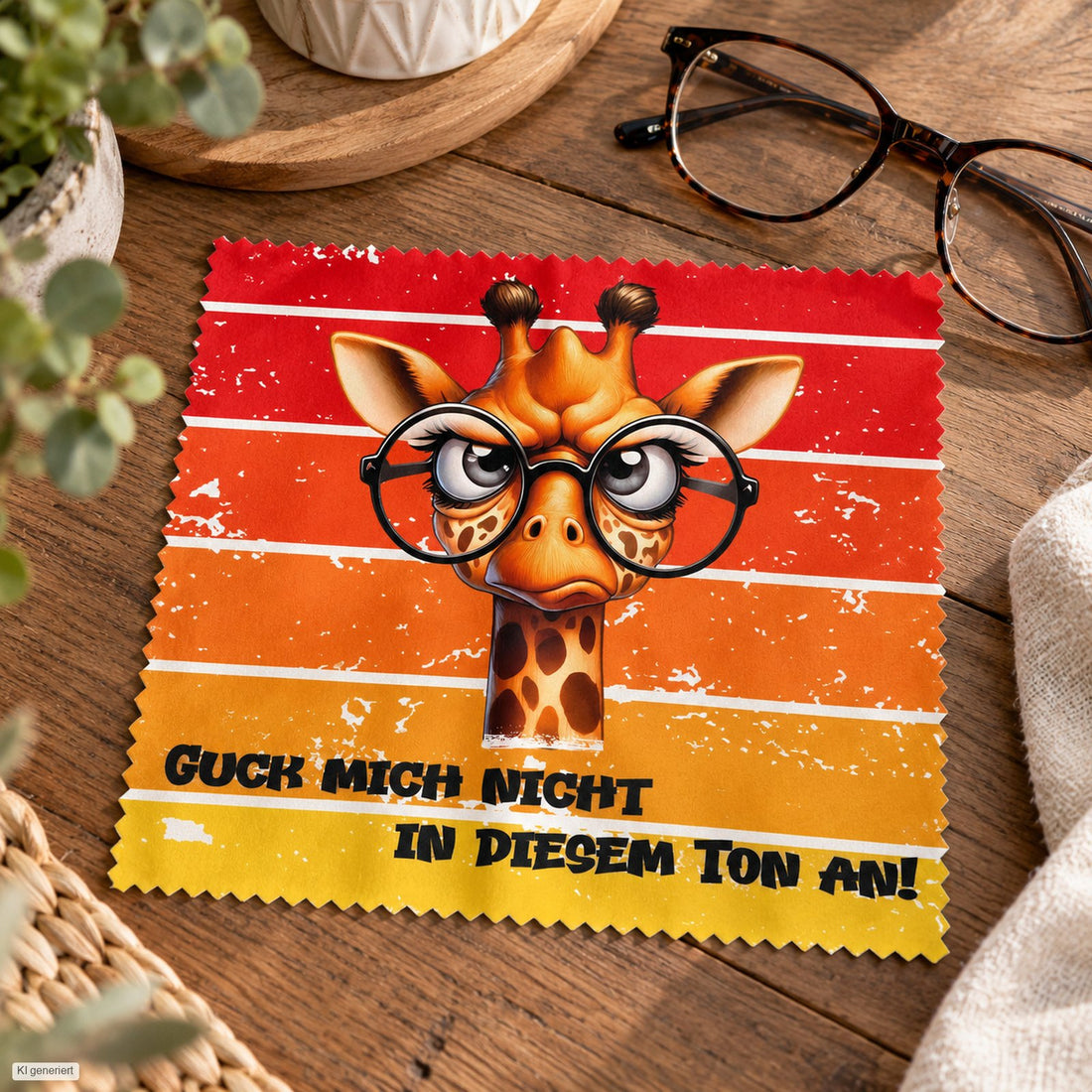 Brillenputztuch - Objektivtuch Nicht in diesem Ton Giraffe