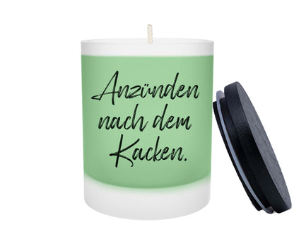 Duftkerze - Anzünden nach dem Kacken - Zwergenstick