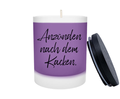 Duftkerze - Anzünden nach dem Kacken - Zwergenstick
