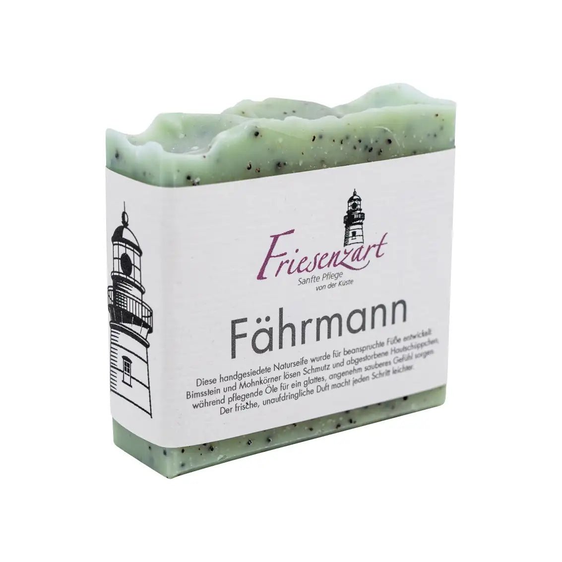 Fährmann – Peelende Fußseife mit Bimsstein &amp; Mohn - Zwergenstick