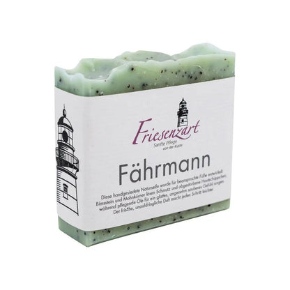 Fährmann – Peelende Fußseife mit Bimsstein &amp; Mohn - Zwergenstick