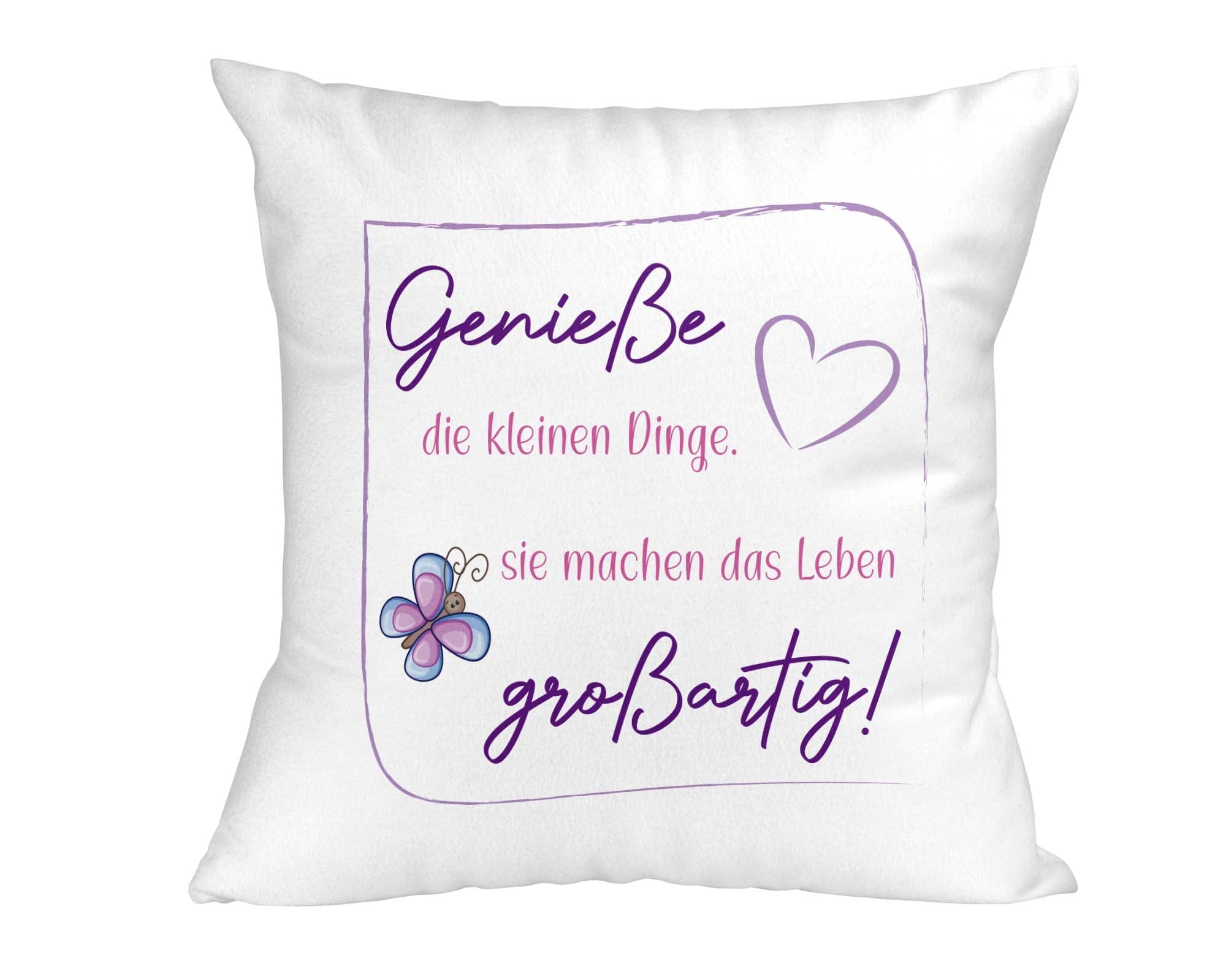 Glücksmomente Zitat - Kissen &