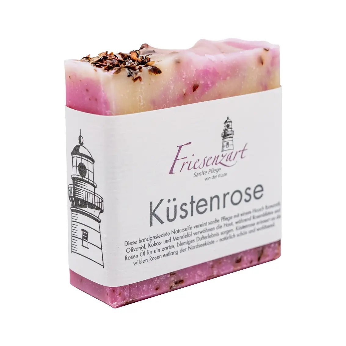 Küstenrose – Zart duftende Rosenseife mit Blütennote - Zwergenstick