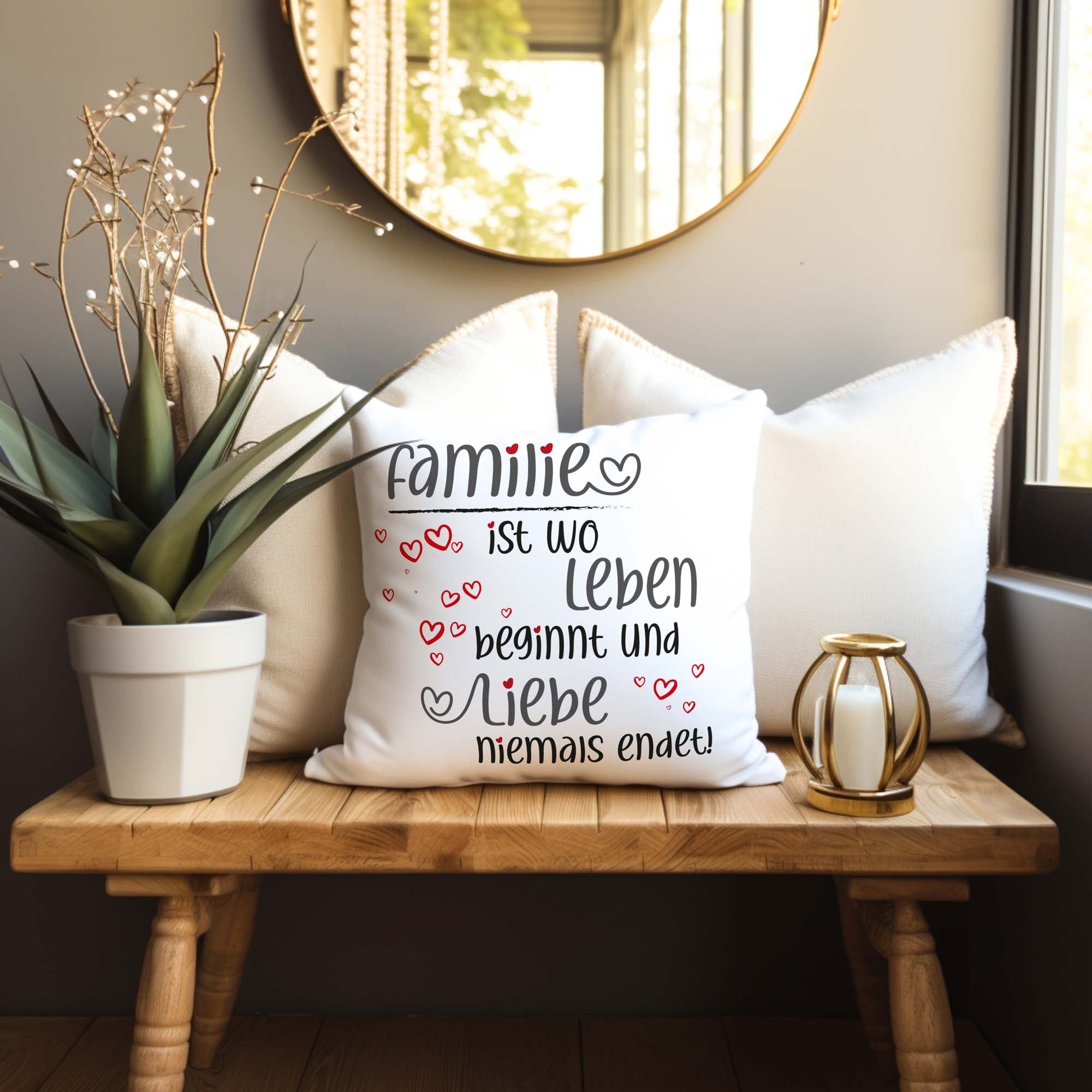 Liebevolles Familien - Kissen &