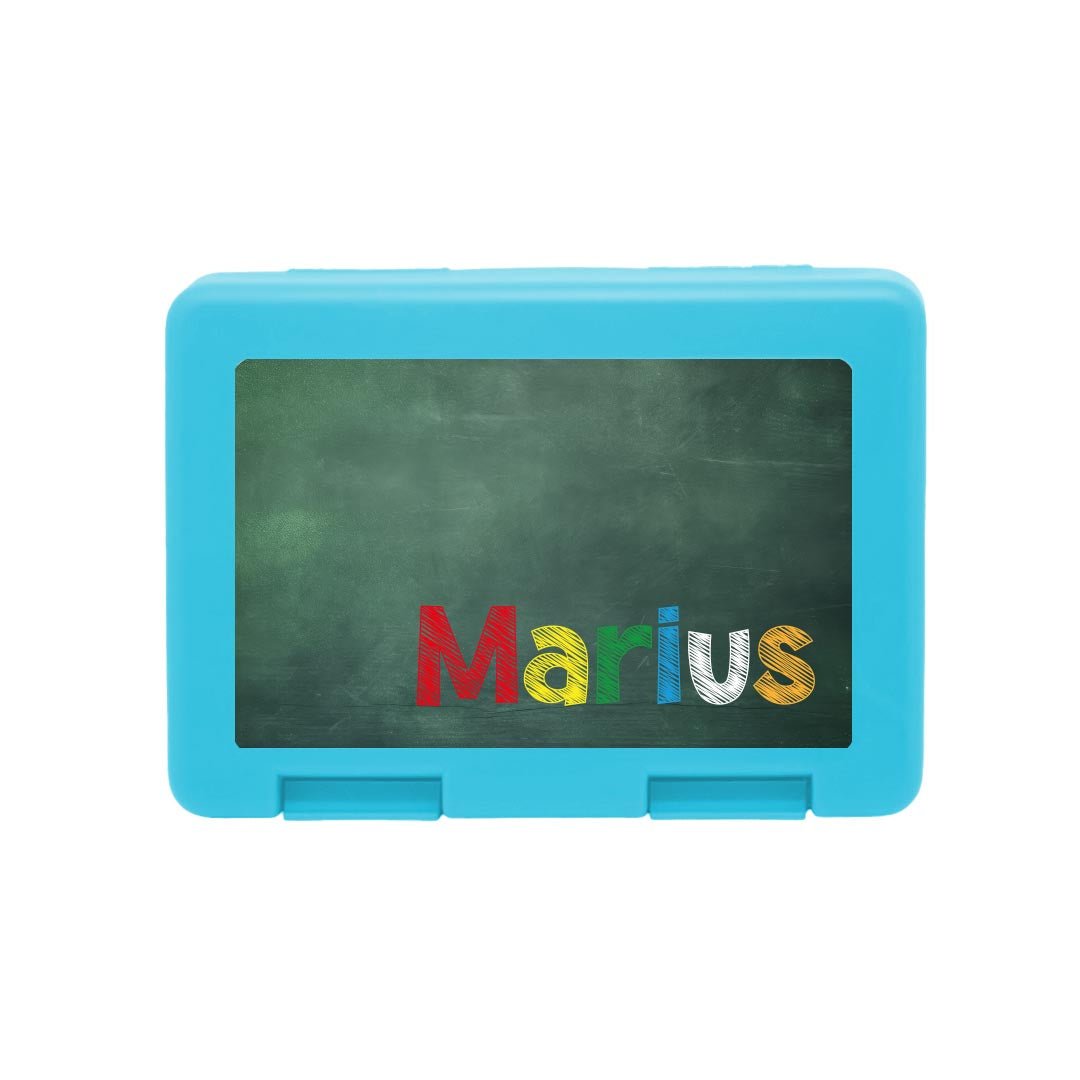 Personalisierte Brotdose mit "Endlich Schulkind" Design - Zwergenstick