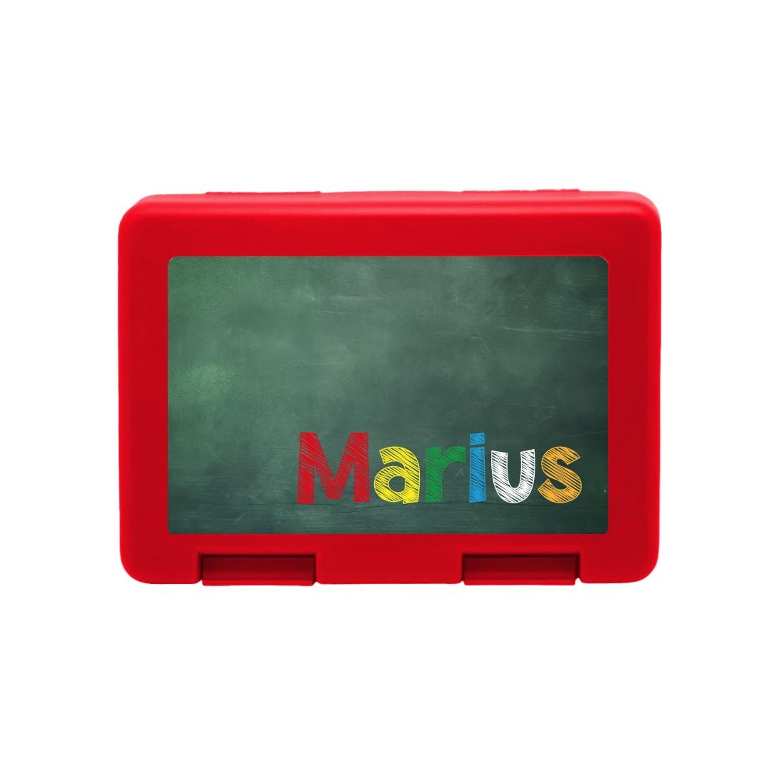 Personalisierte Brotdose mit "Endlich Schulkind" Design - Zwergenstick
