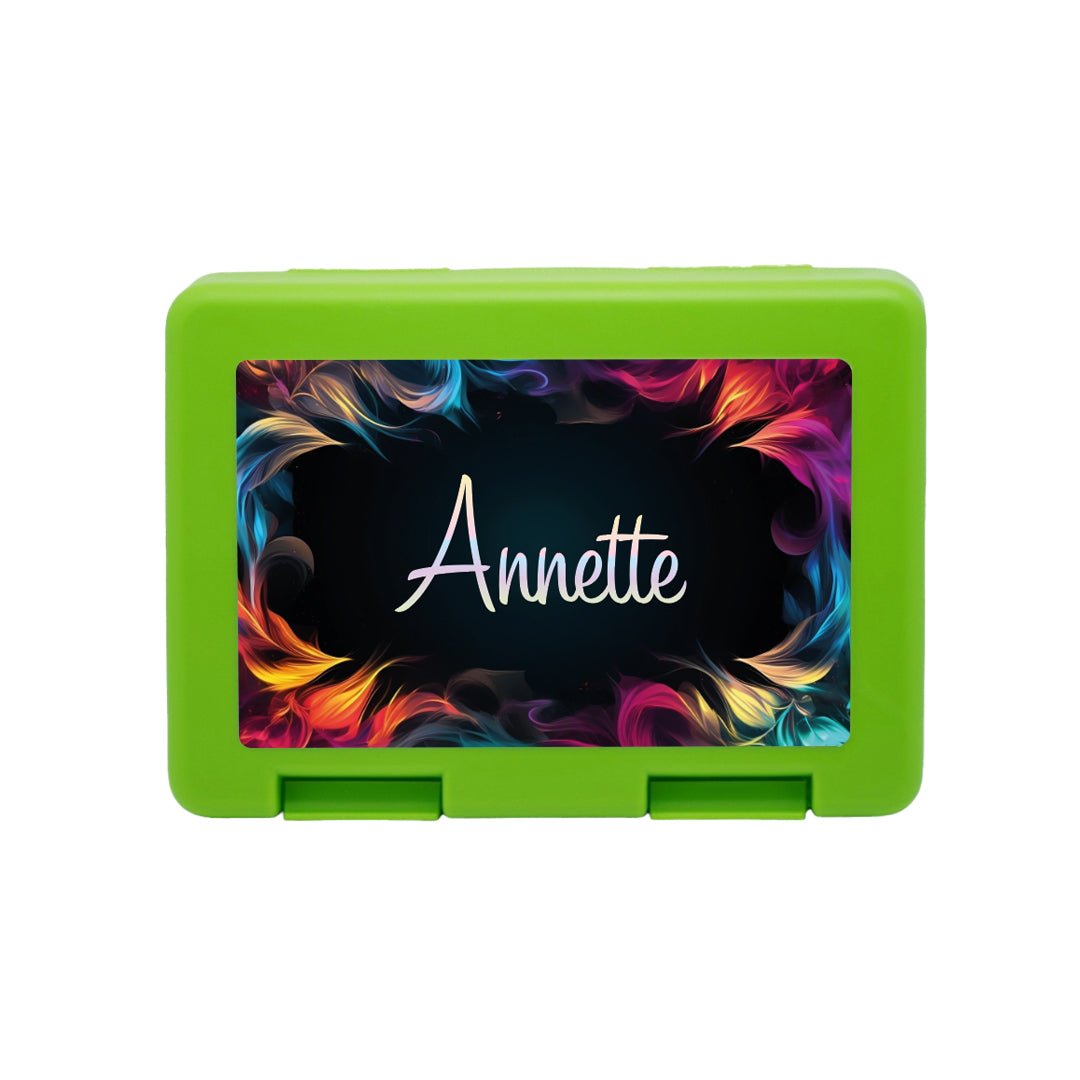 Personalisierte Brotdose mit Flames - Motiv - Zwergenstick
