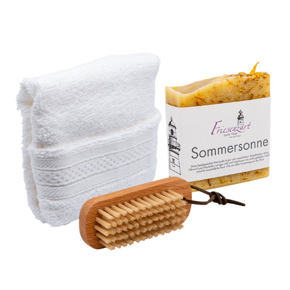 Pflege - Set „Sommersonne“ – Natürlich verwöhnen &amp; sanft pflegen - Zwergenstick