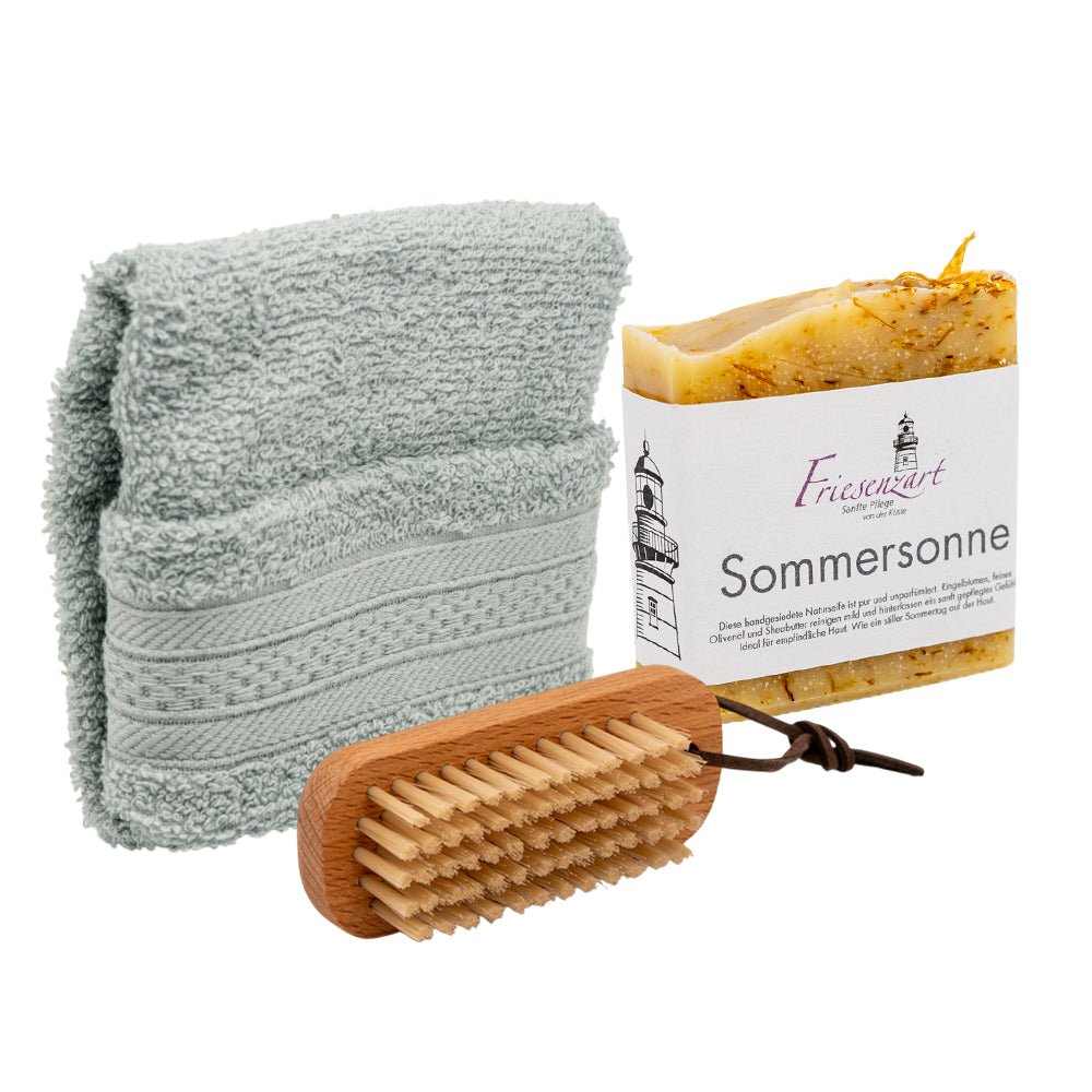 Pflege - Set „Sommersonne“ – Natürlich verwöhnen &amp; sanft pflegen - Zwergenstick