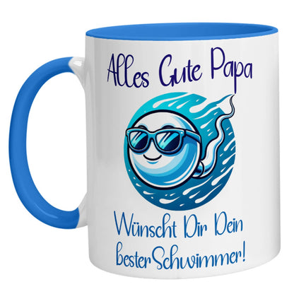 Tasse - Alles Gute Papa wünscht Dir dein bester Schwimmer! - Zwergenstick