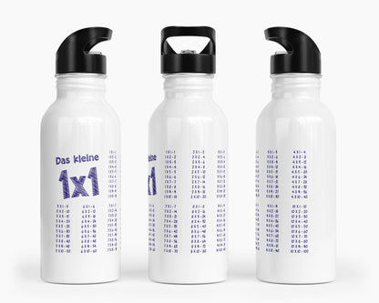 Trinkflasche mit kleinem 1x1 - Papier - Design - Zwergenstick