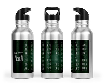 Trinkflasche mit kleinem 1x1 - Tafel - Design - Zwergenstick