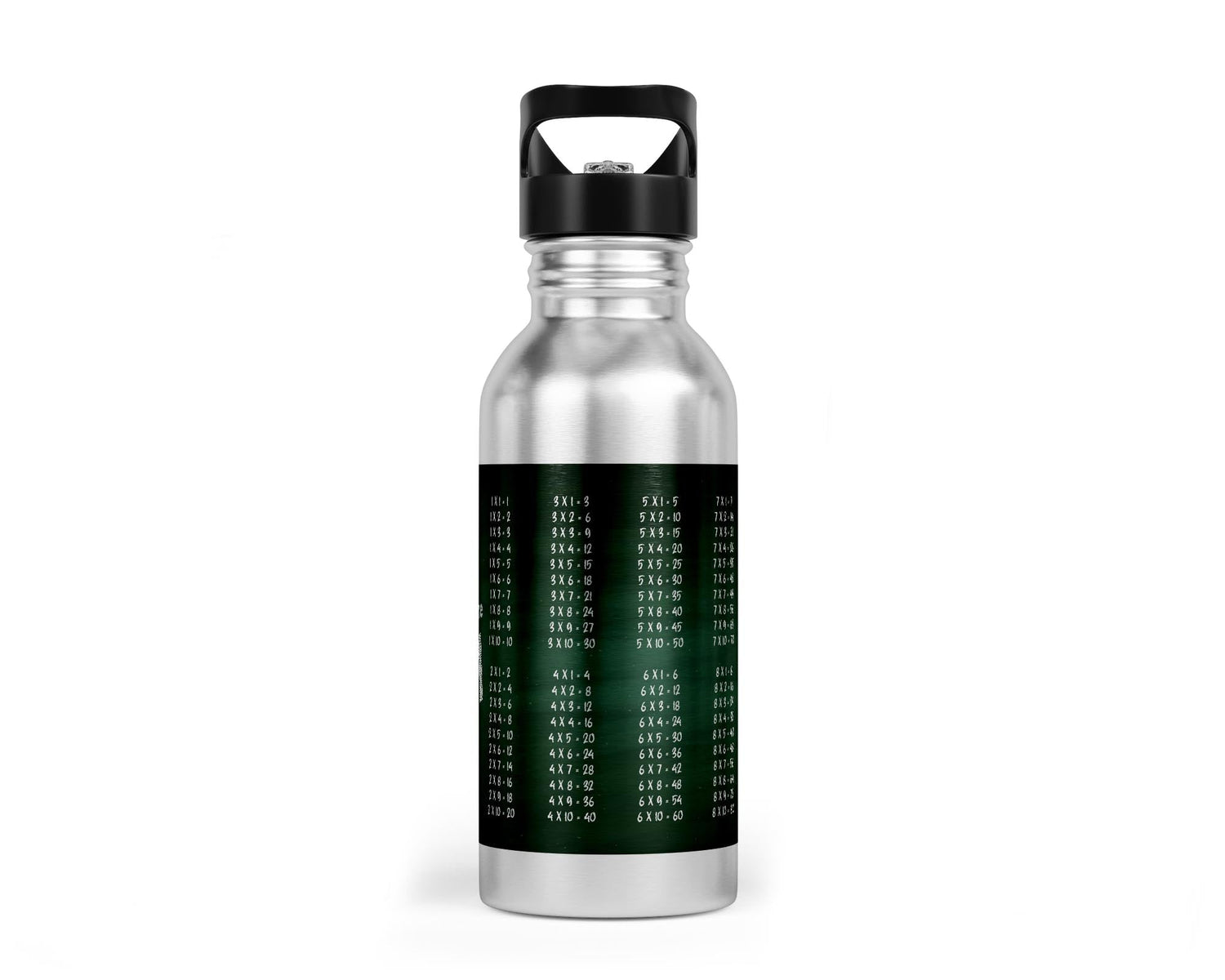 Trinkflasche mit kleinem 1x1 - Tafel - Design - Zwergenstick