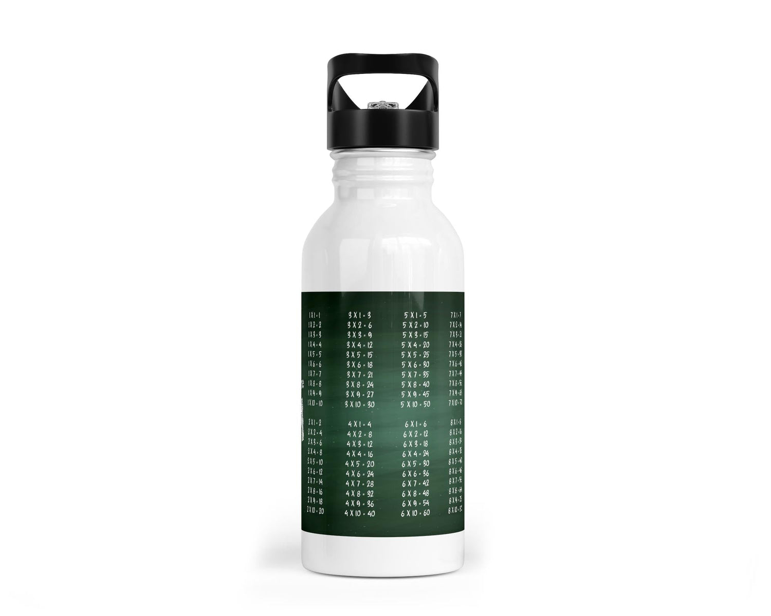 Trinkflasche mit kleinem 1x1 - Tafel - Design - Zwergenstick