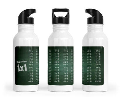 Trinkflasche mit kleinem 1x1 - Tafel - Design - Zwergenstick