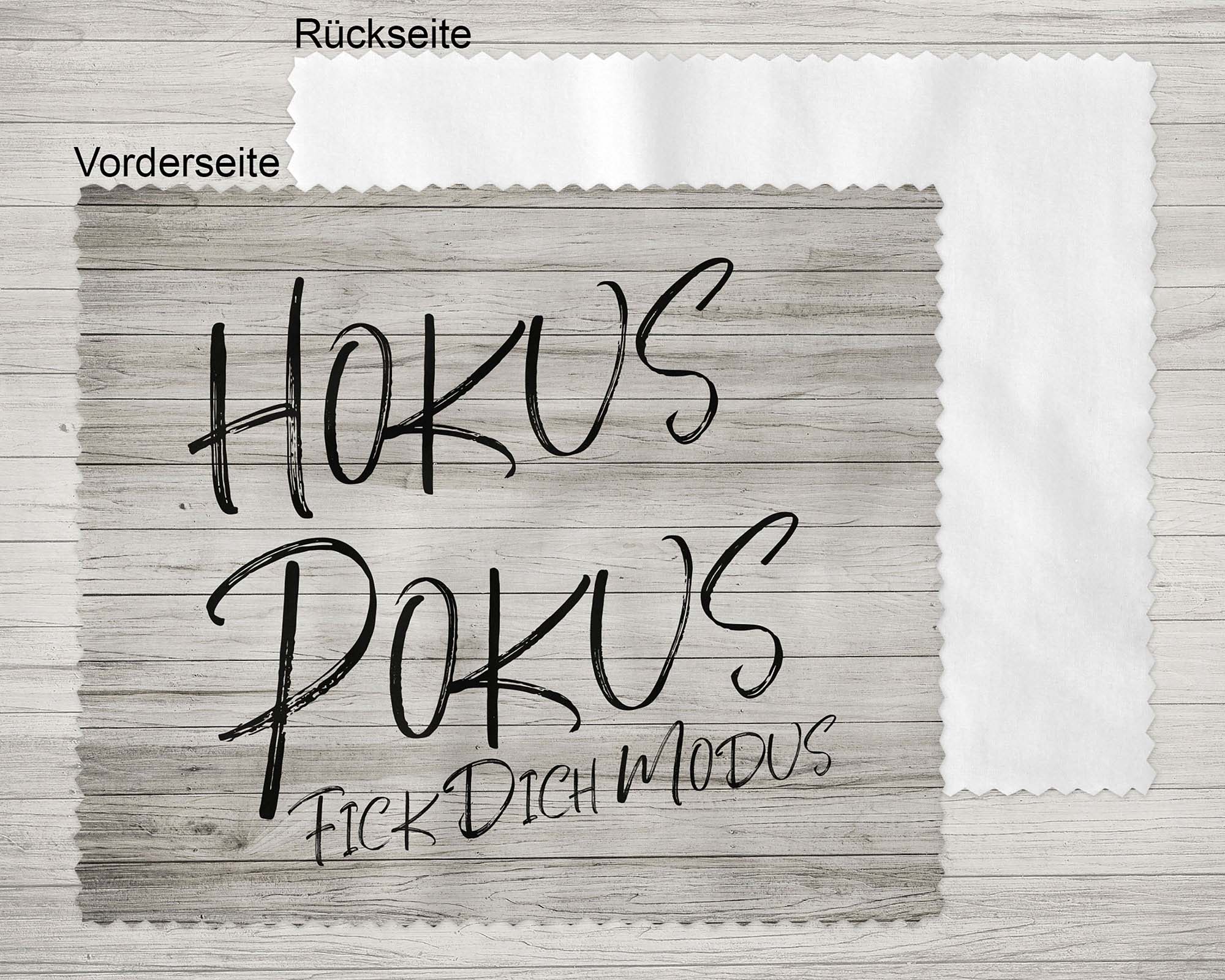Brillenputztuch - Objektivtuch Hokus Pokus Fick Dich Modus - Zwergenstick