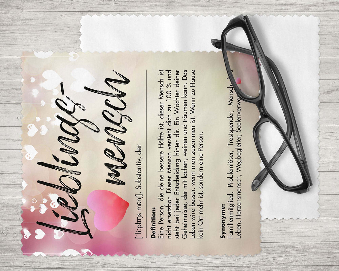 Brillenputztuch - Objektivtuch Lieblings Mensch Definition No.2 - Zwergenstick