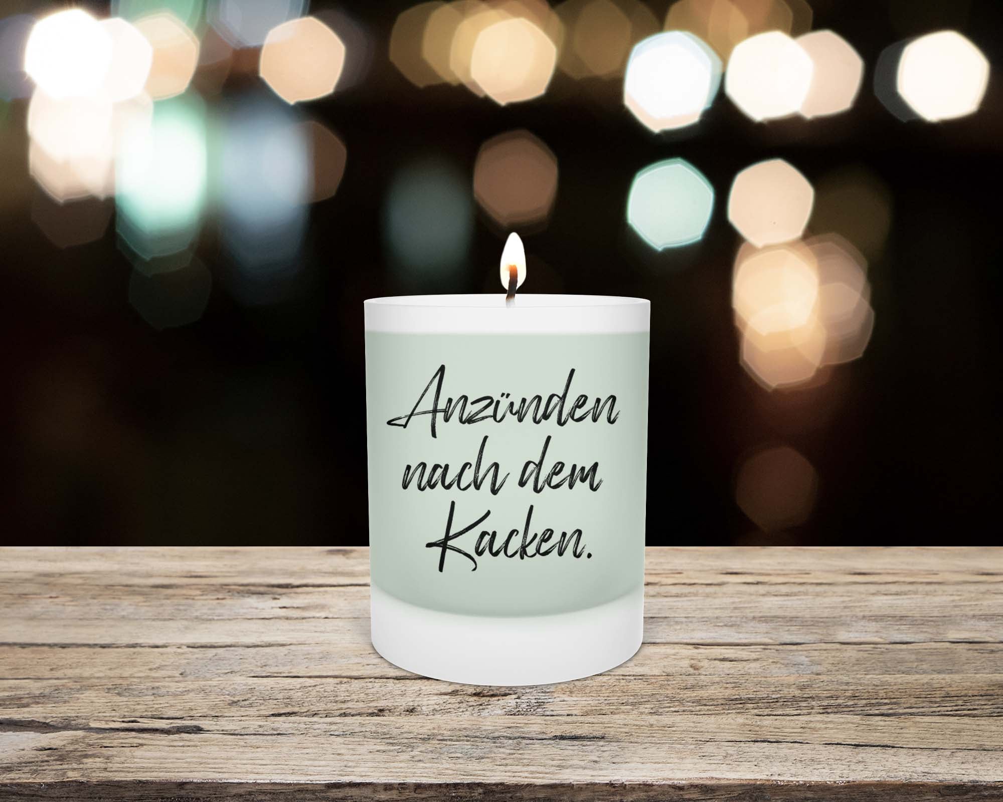 Duftkerze - Anzünden nach dem Kacken