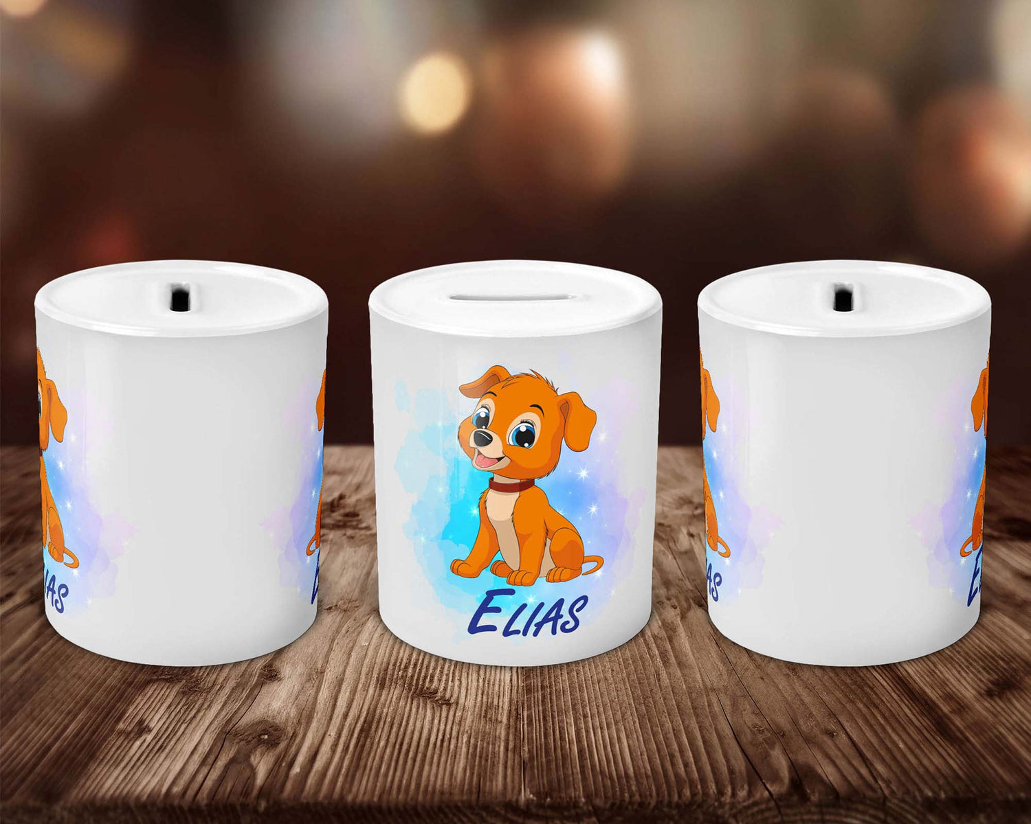 Spardose - Hund mit Namen (Personalisiert) - Zwergenstick