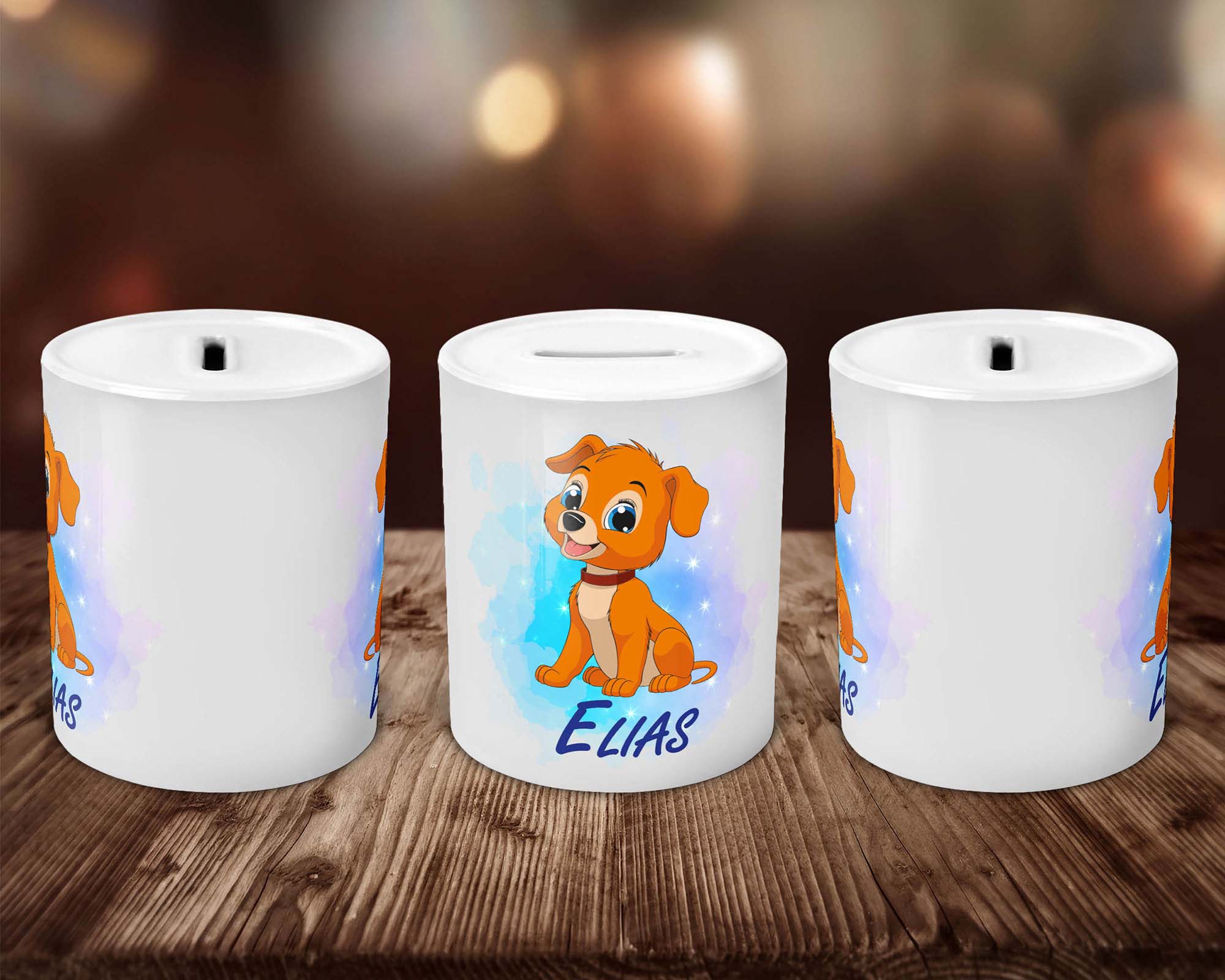 Spardose - Hund mit Namen (Personalisiert) - Zwergenstick