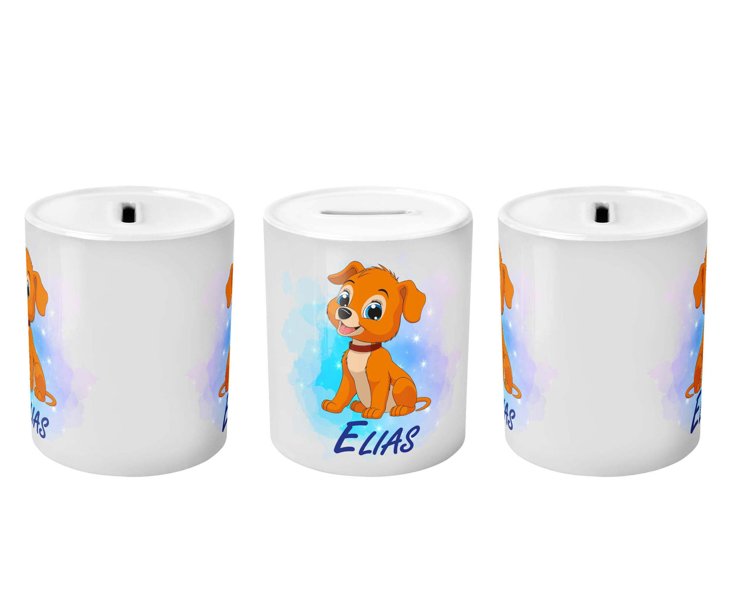 Spardose - Hund mit Namen (Personalisiert) - Zwergenstick
