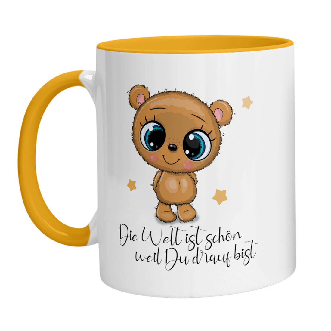 Tasse - Die Welt ist schön weil Du drauf Bist Bärchen - Zwergenstick