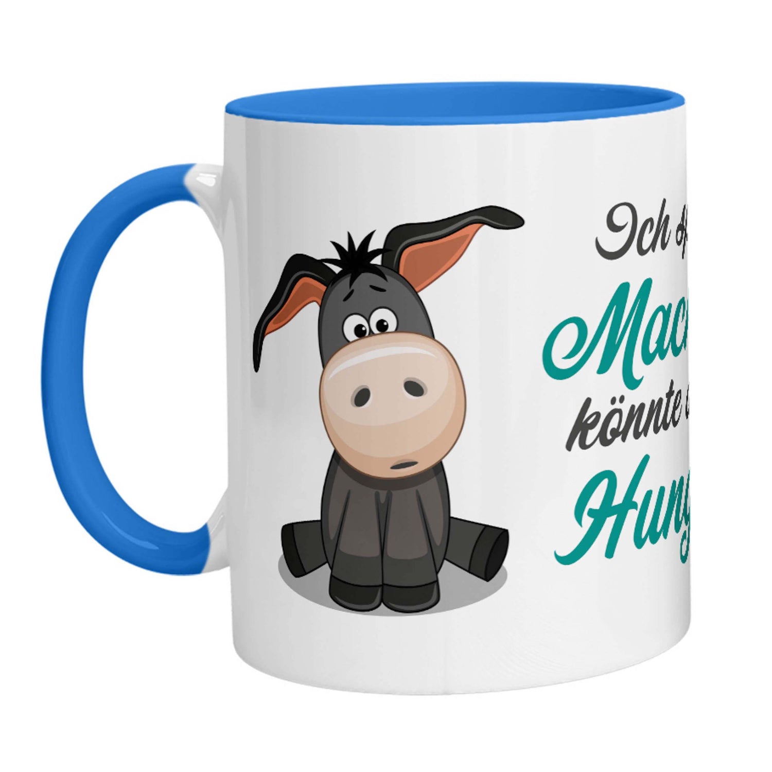 Tasse - Esel Ich spüre die Macht in mir, könnte aber auch Hunger sein. - Zwergenstick