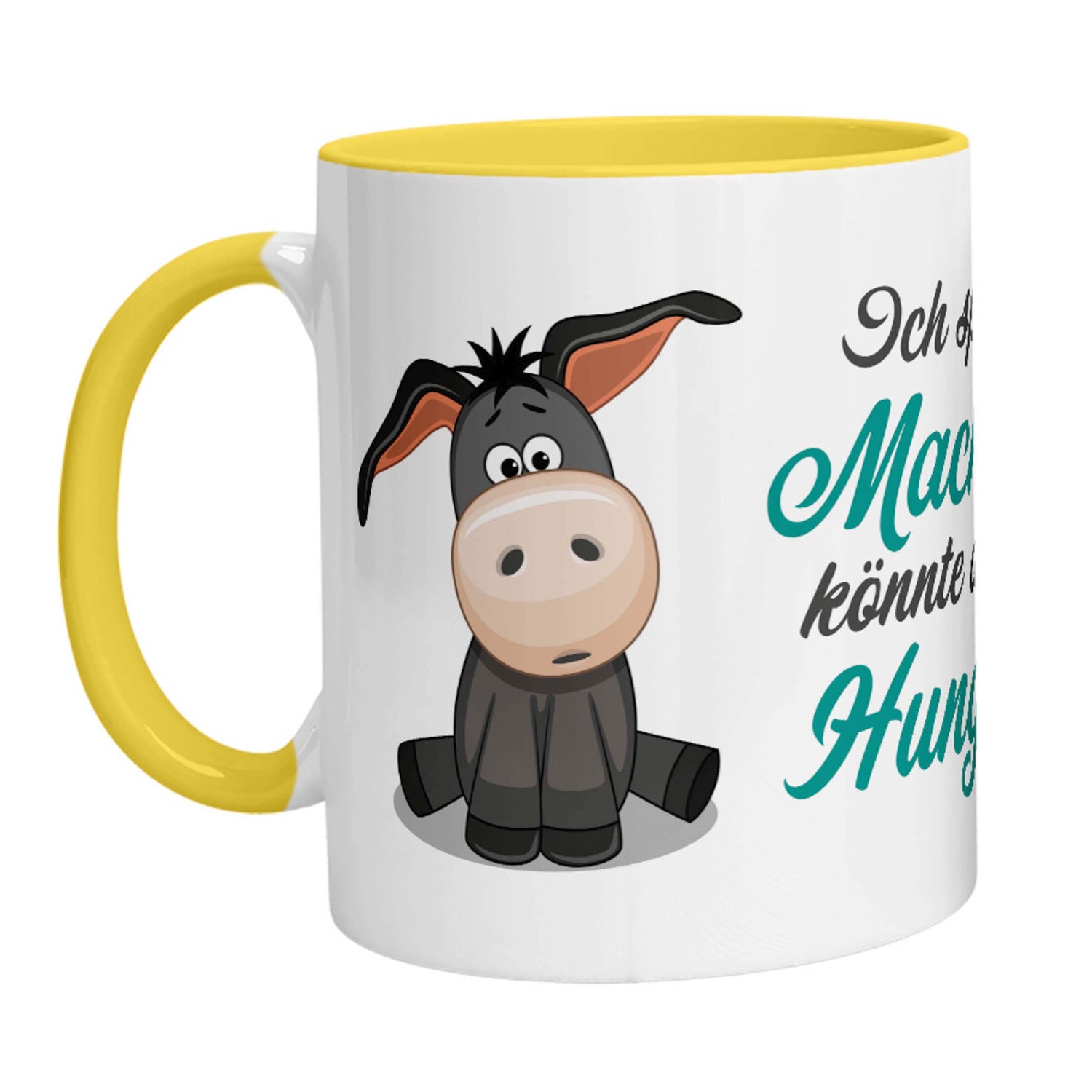 Tasse - Esel Ich spüre die Macht in mir, könnte aber auch Hunger sein. - Zwergenstick