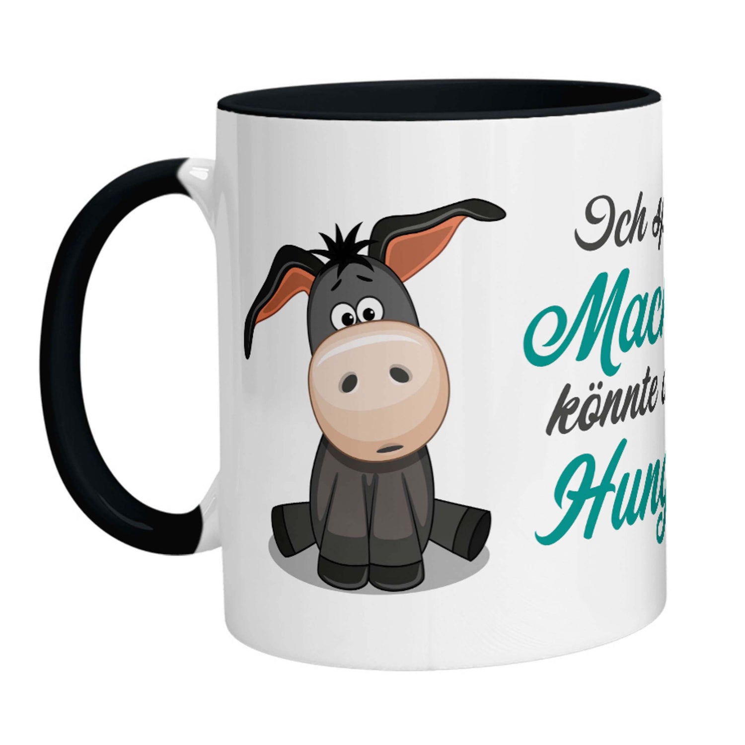 Tasse - Esel Ich spüre die Macht in mir, könnte aber auch Hunger sein. - Zwergenstick