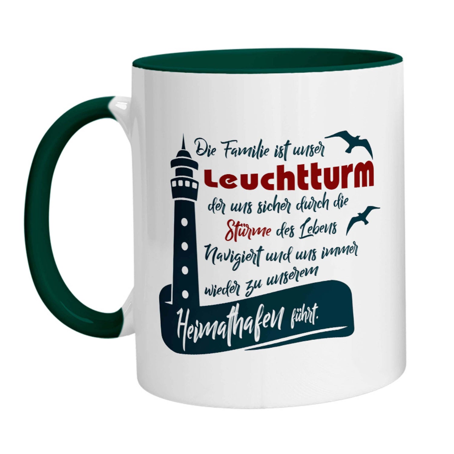 Tasse - Die Familie ist unser Leuchtturm - Zwergenstick