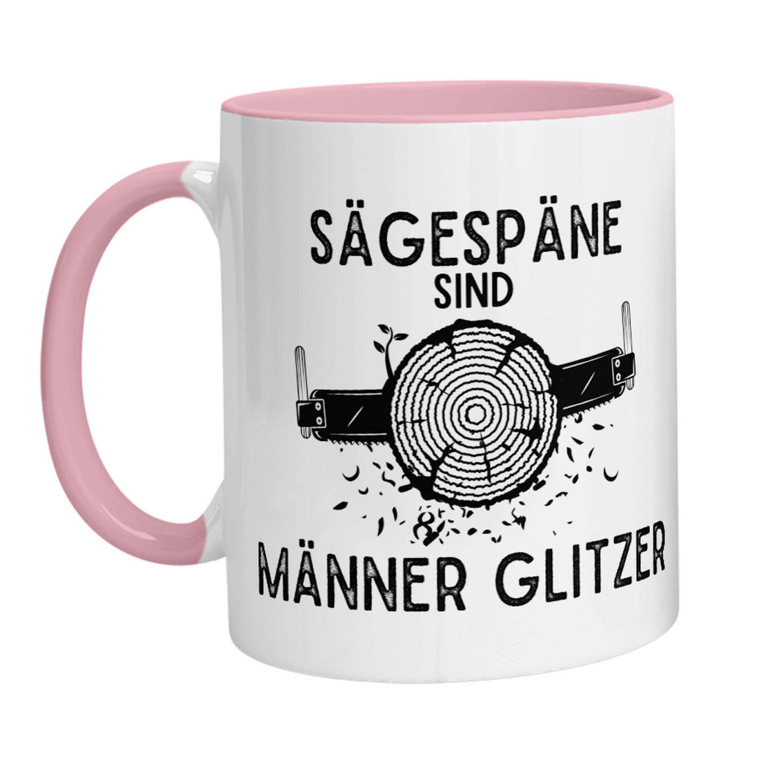 Tasse - Sägespäne sind Männer Glitzer (Handsäge) - Zwergenstick