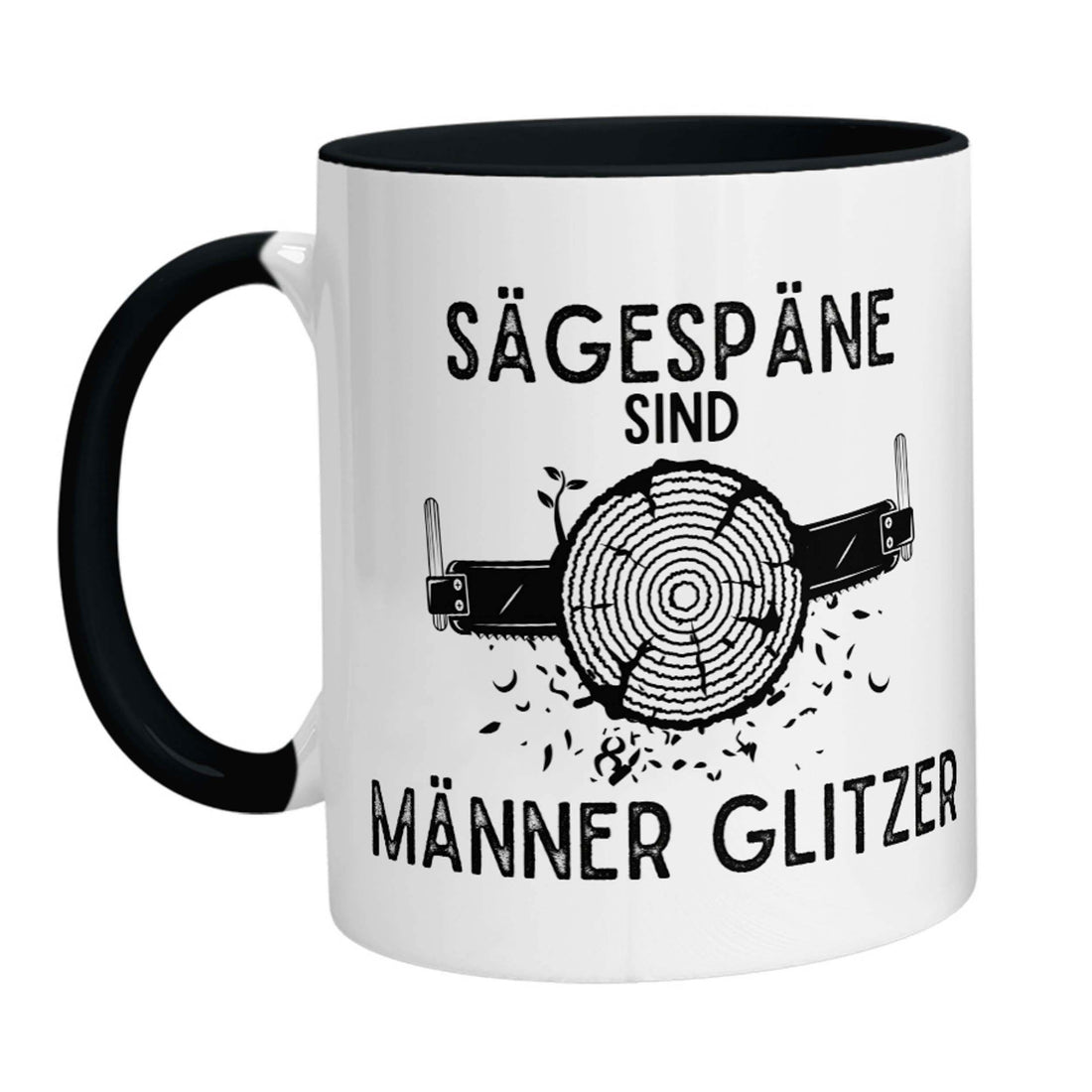 Tasse - Sägespäne sind Männer Glitzer (Handsäge) - Zwergenstick